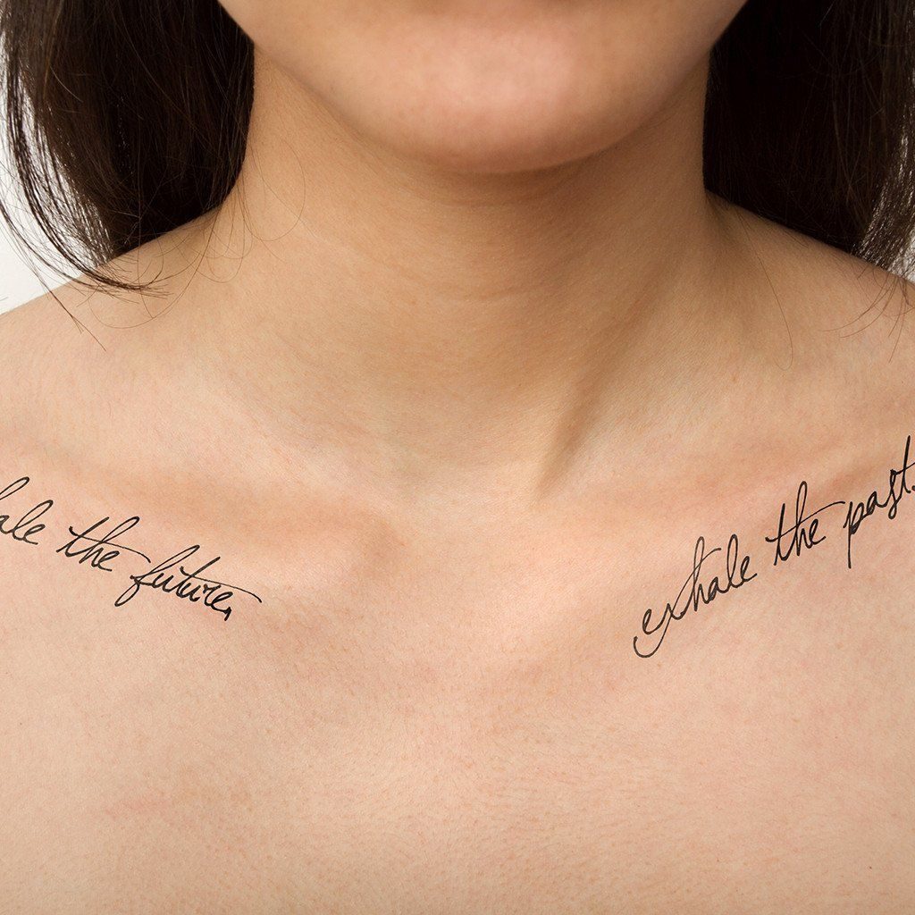 inhale the future exhale the past tattoo