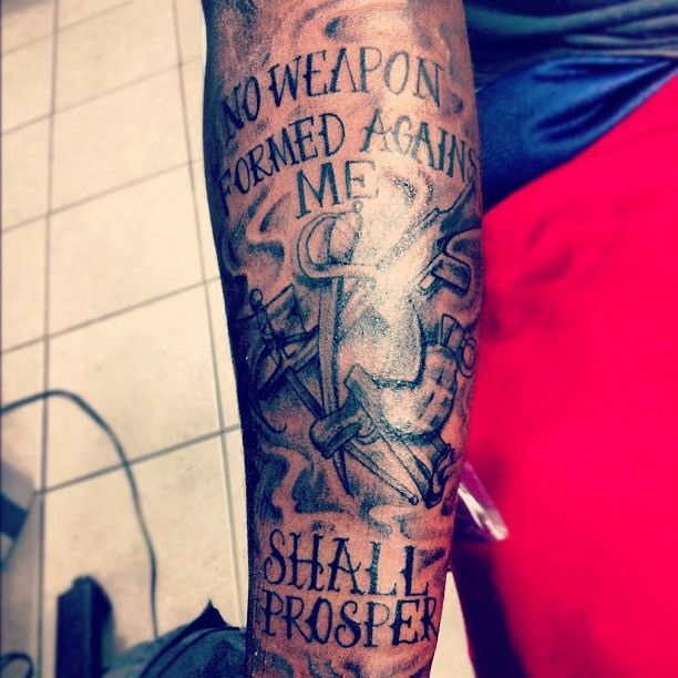 no weapon formed against me shall prosper tattoo