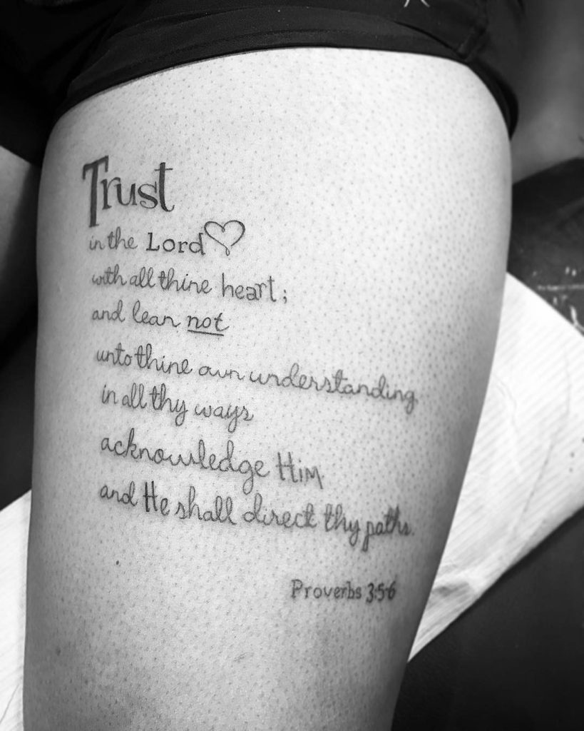 proverbs 3 5 6 tattoo