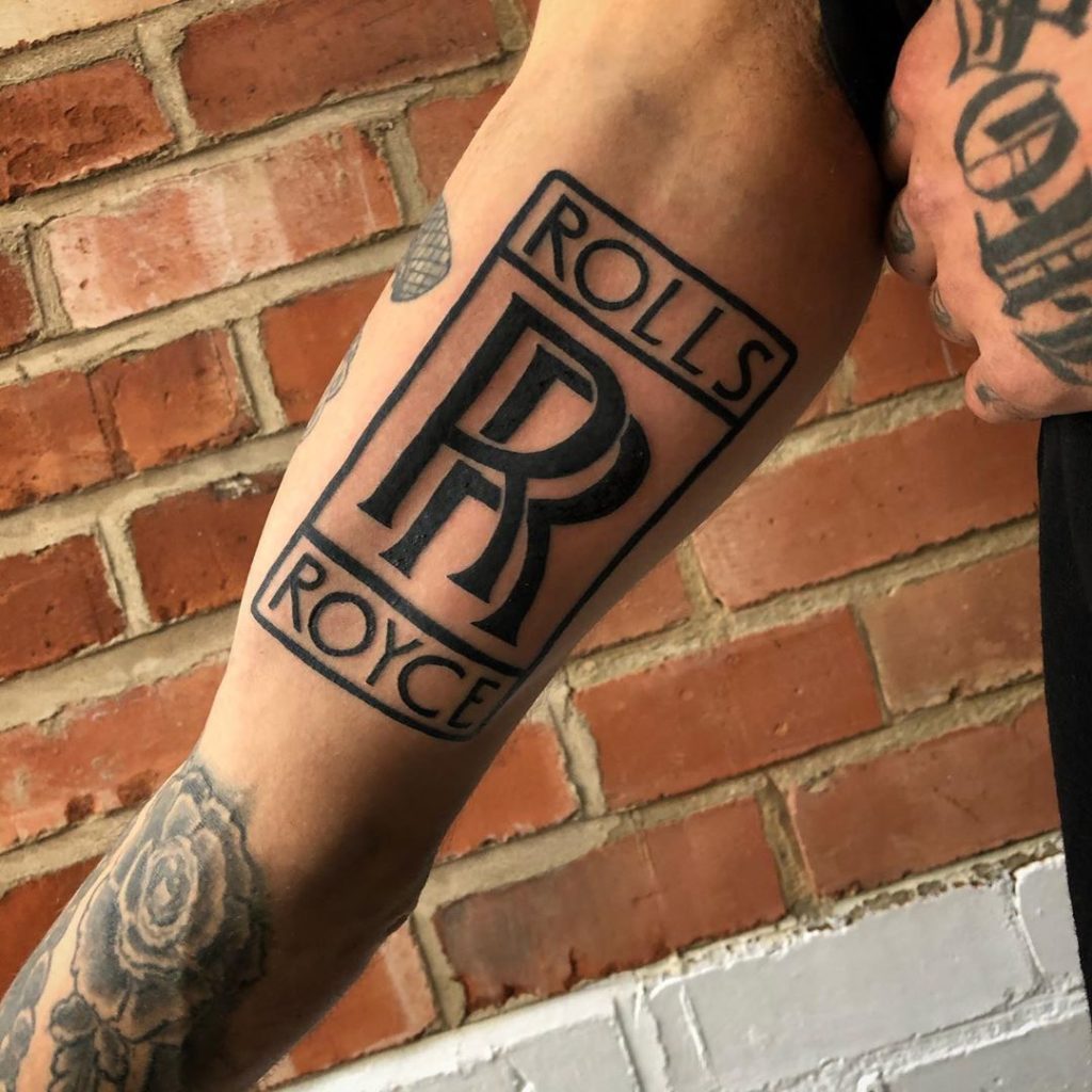 rolls royce tattoo
