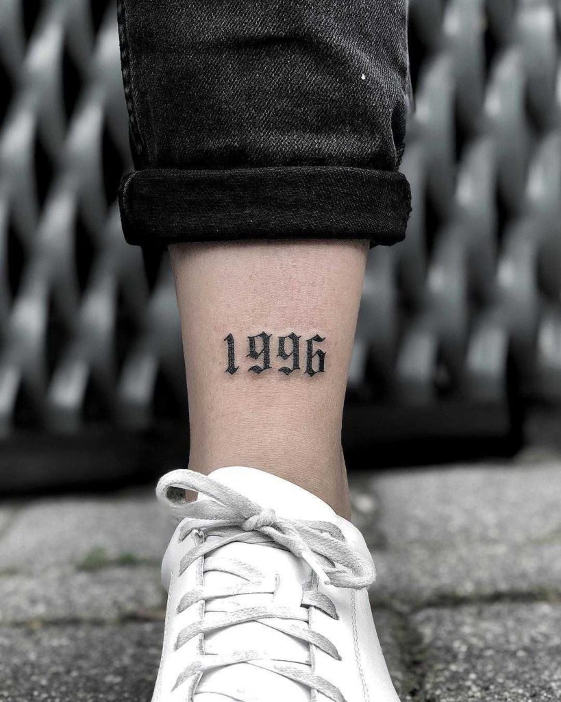 1996 tattoo fonts