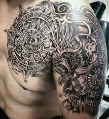 aztec god of death tattoo