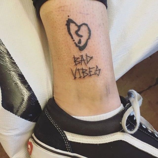 bad vibes forever tattoo