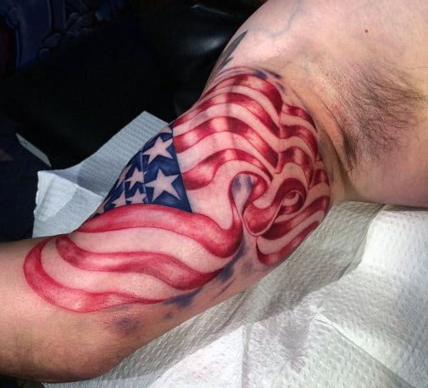 betsy ross flag tattoo