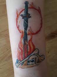 dark souls bonfire tattoo