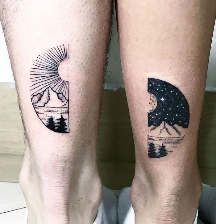 Day and night tattoo