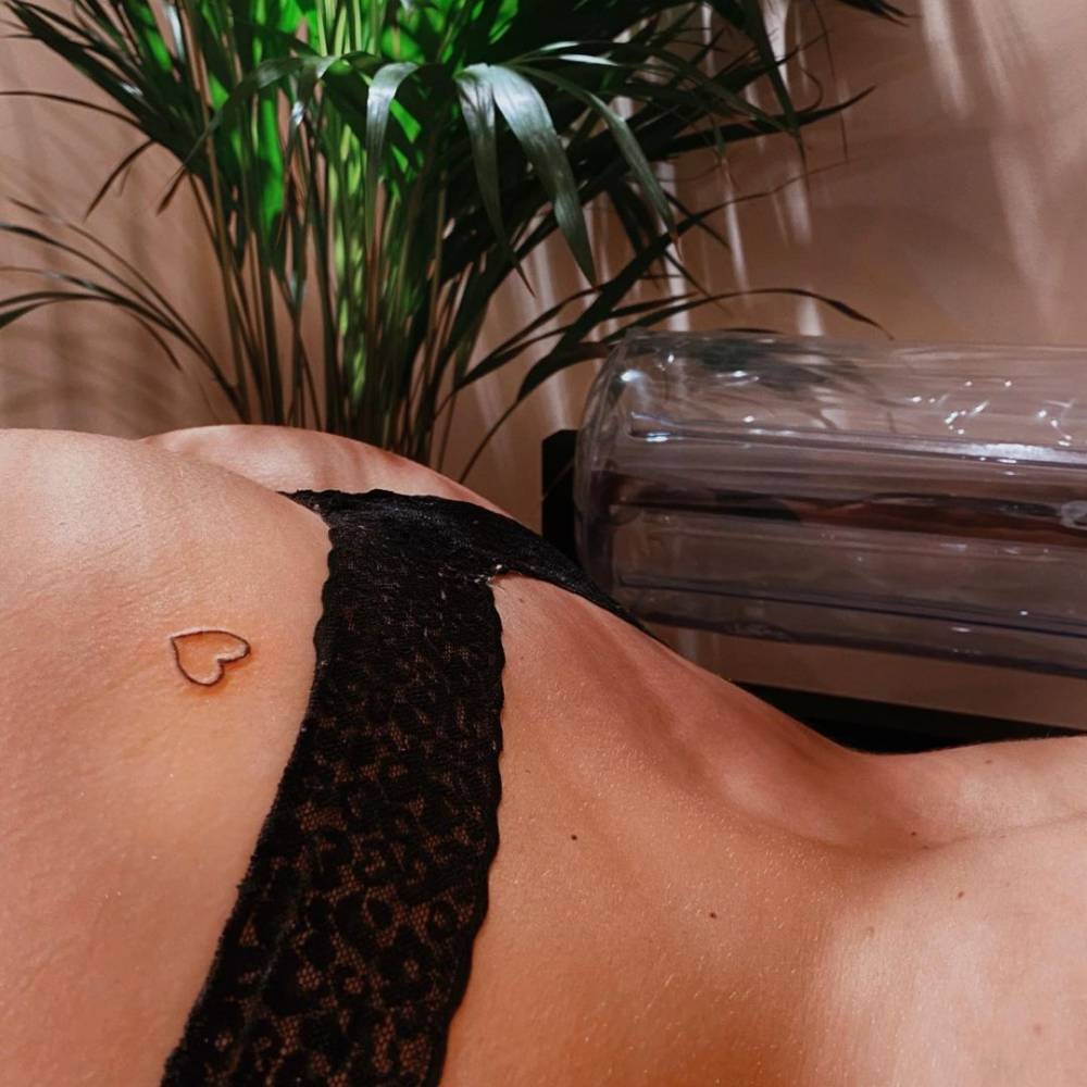 heart tattoo on butt