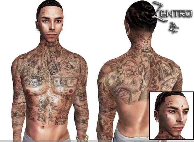 Hood neck tattoos