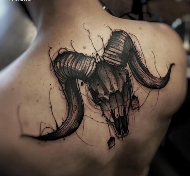 Horn tattoo 