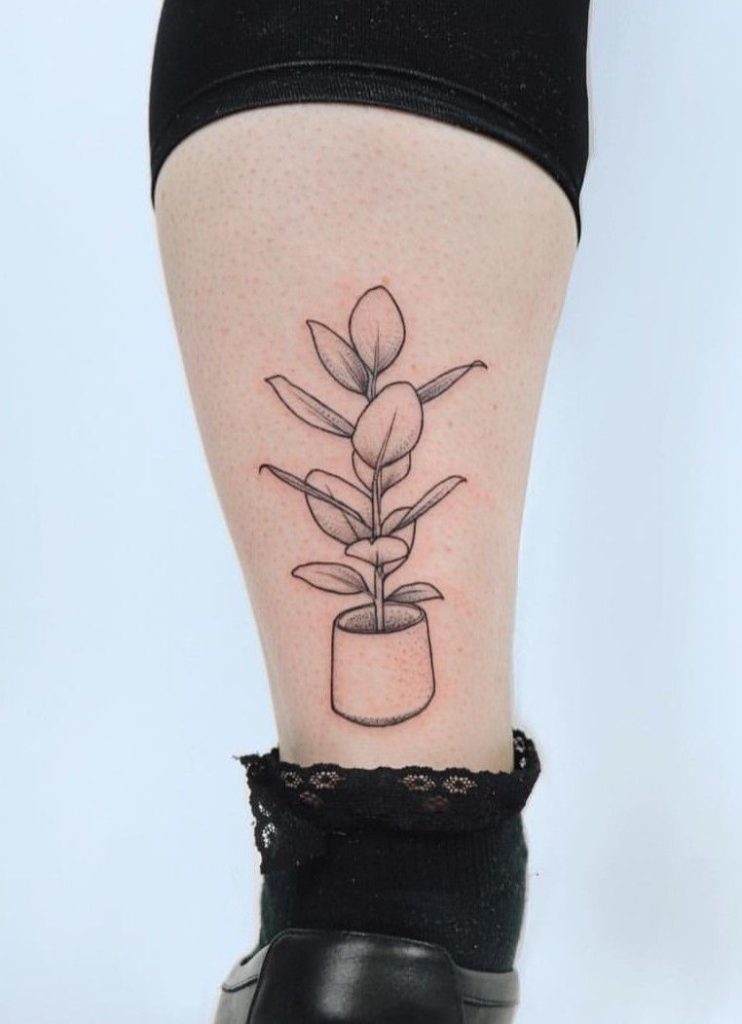Houseplant tattoo 