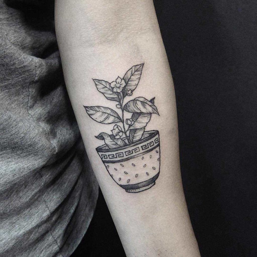 Houseplant tattoo 
