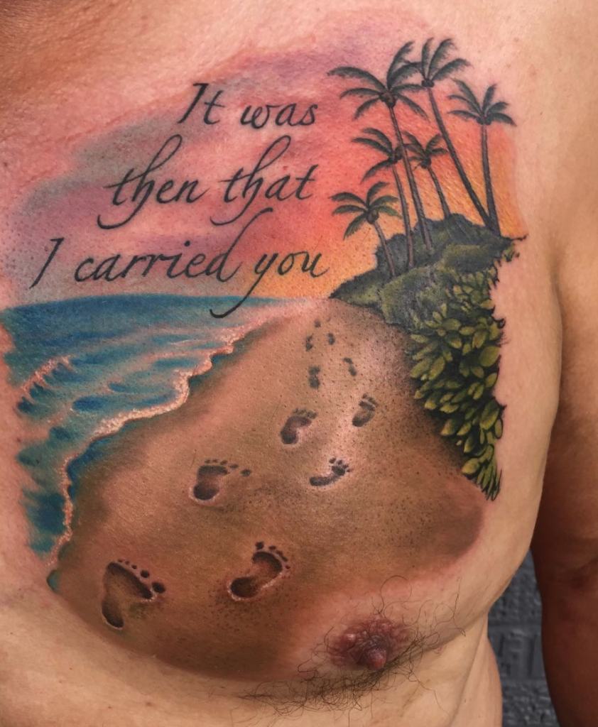 it was then that i carried you tattoo