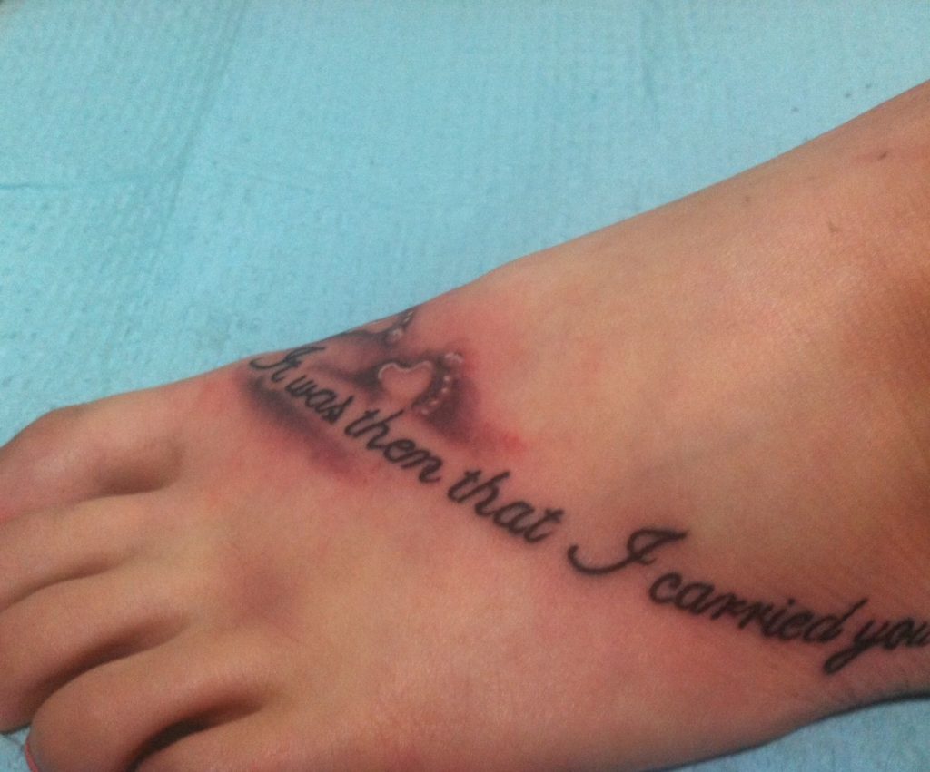 it was then that i carried you tattoo
