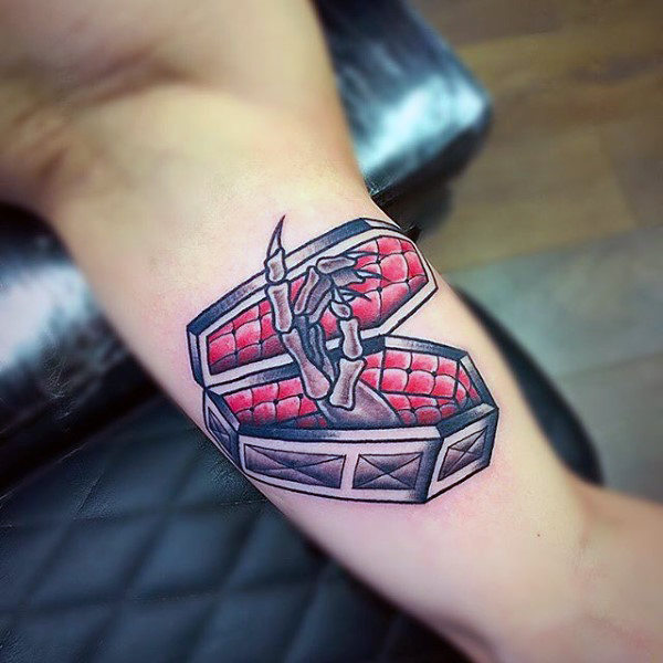 laughing coffin tattoo
