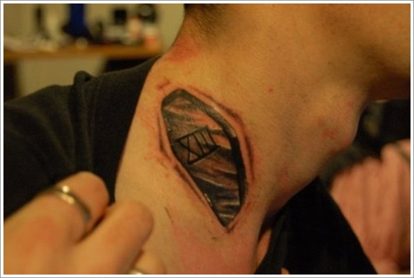 laughing coffin tattoo