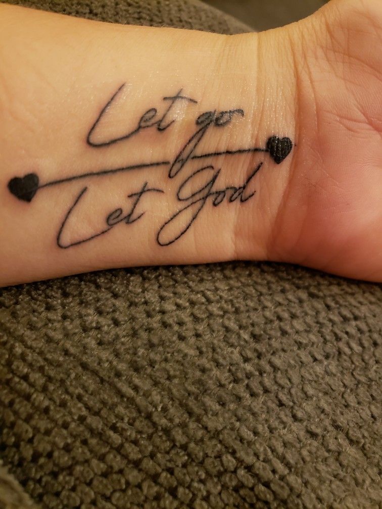 Let go and let god tattoo