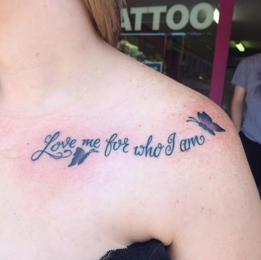 Love me for who i am tattoo