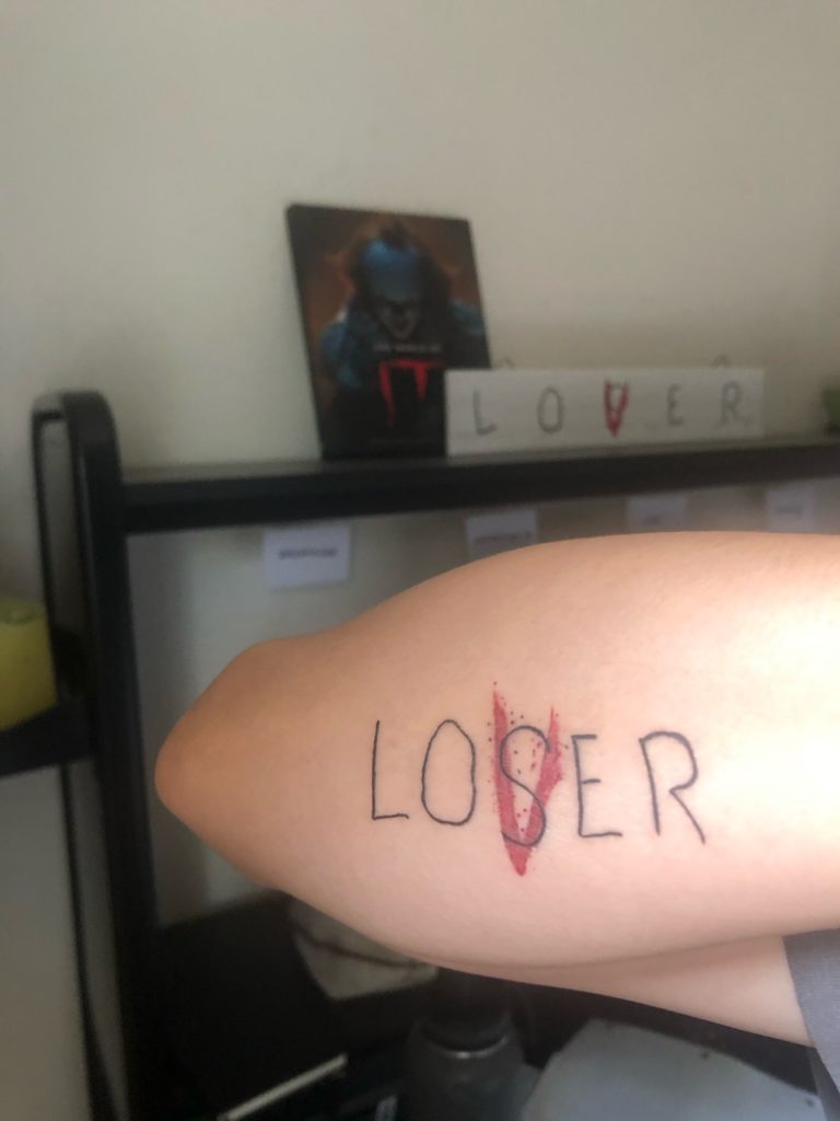 Lover loser tattoo