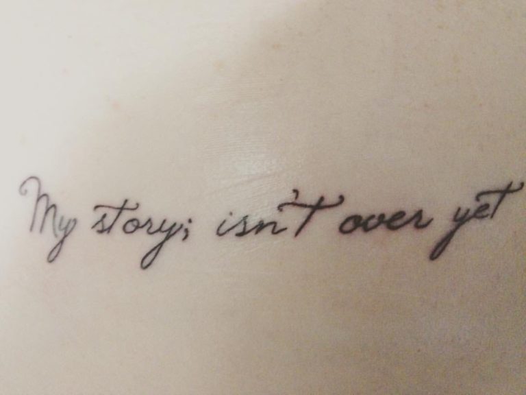 my story isnt over tattoo