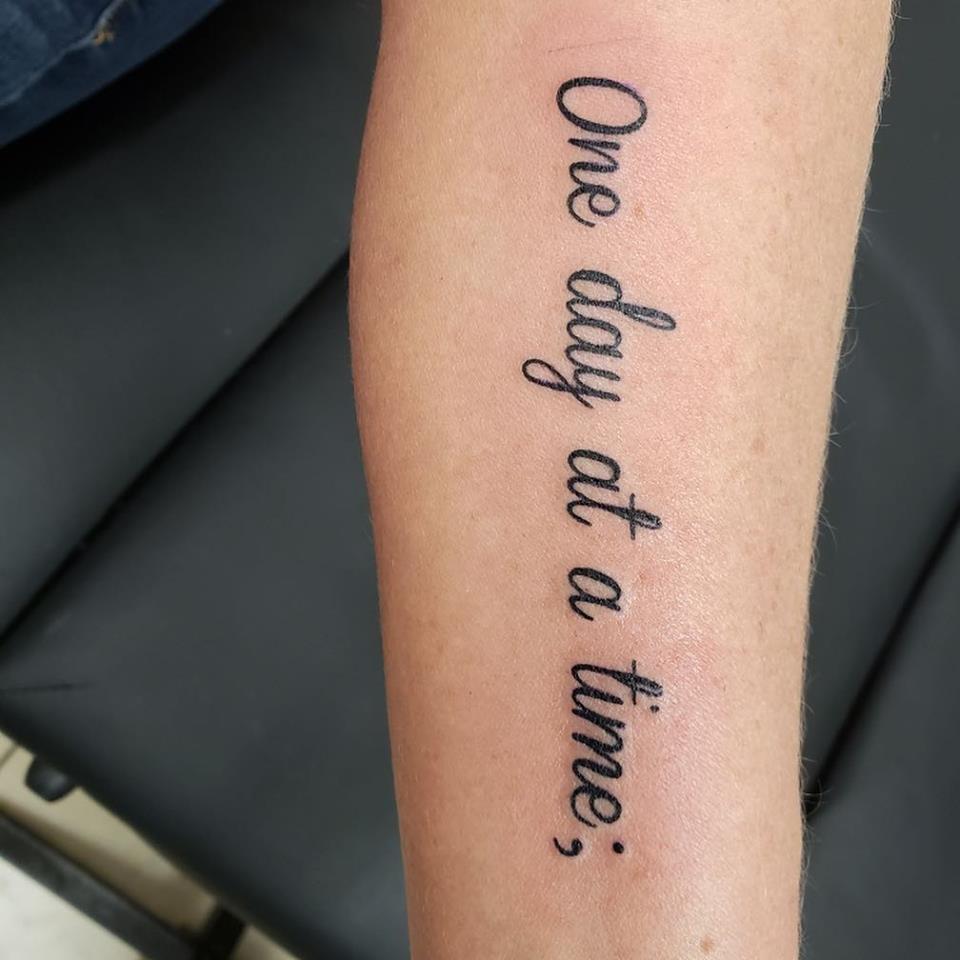 one day at a time tattoo