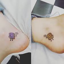 Peanut butter and jelly tattoo