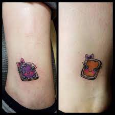 Peanut butter and jelly tattoo