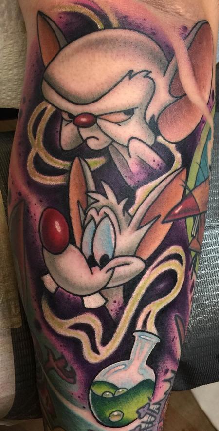 Pinky and the brain tattoo for those of you who love it