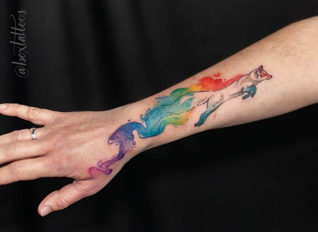 rainbow bridge tattoo