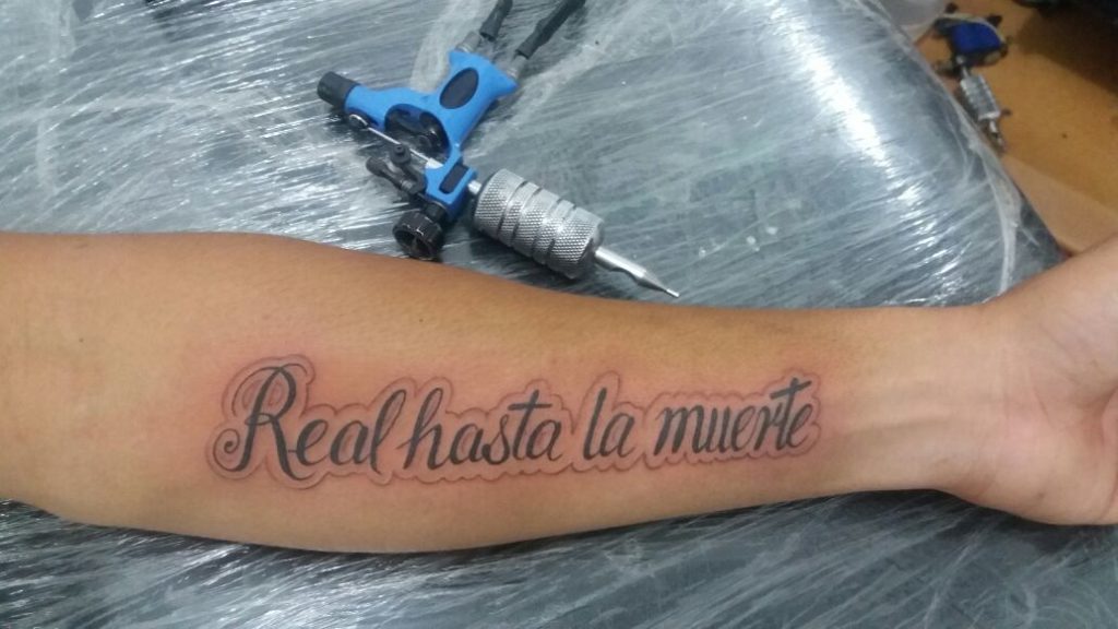 real hasta la muerte tattoo