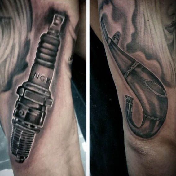 spark plug tattoo