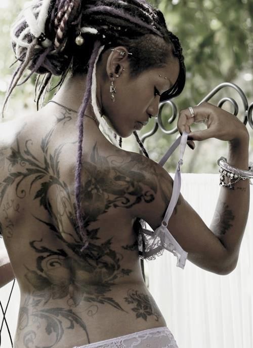tattoed ebony