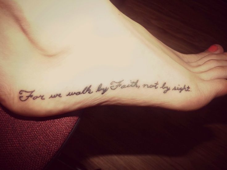 walk by faith not by sight tattoo