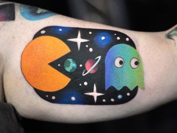 Pacman tattoo