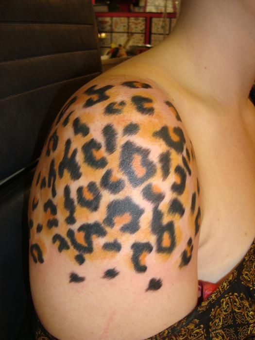 animal print tattoo