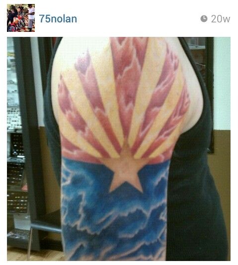 arizona flag tattoo