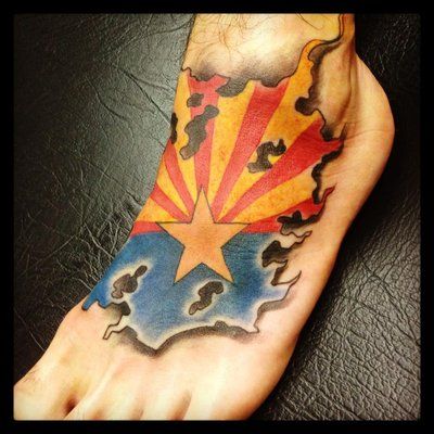 arizona flag tattoo