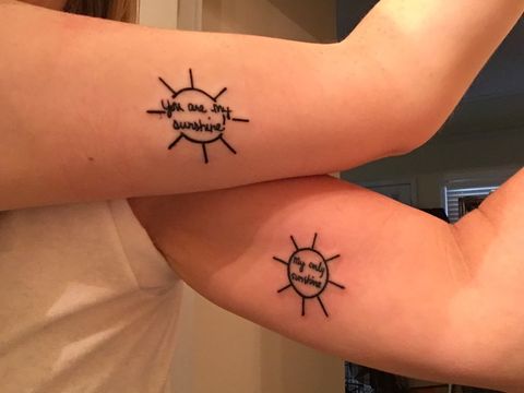 aunt and niece matching tattoos