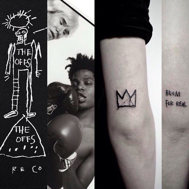 basquiat crown tattoo