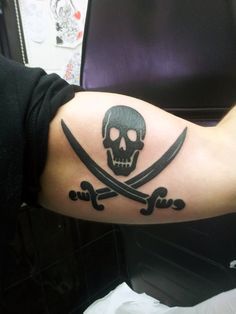 blackbeard flag tattoo