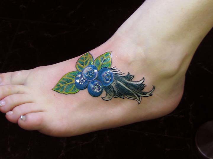 blueberry tattoo