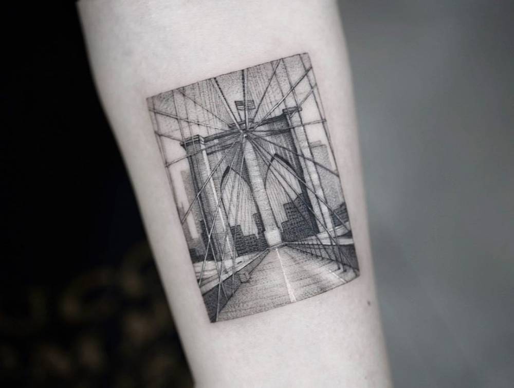 brooklyn bridge tattoo