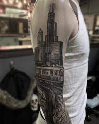 chicago skyline tattoo
