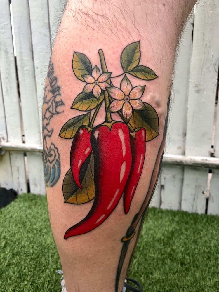 chili pepper tattoo