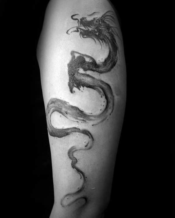 dragon of the darkness flame tattoo