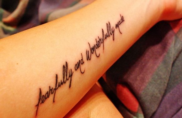 fearfully and wonderfully made tattoo