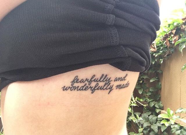 fearfully and wonderfully made tattoo