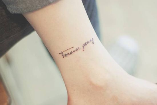 forever young tattoo