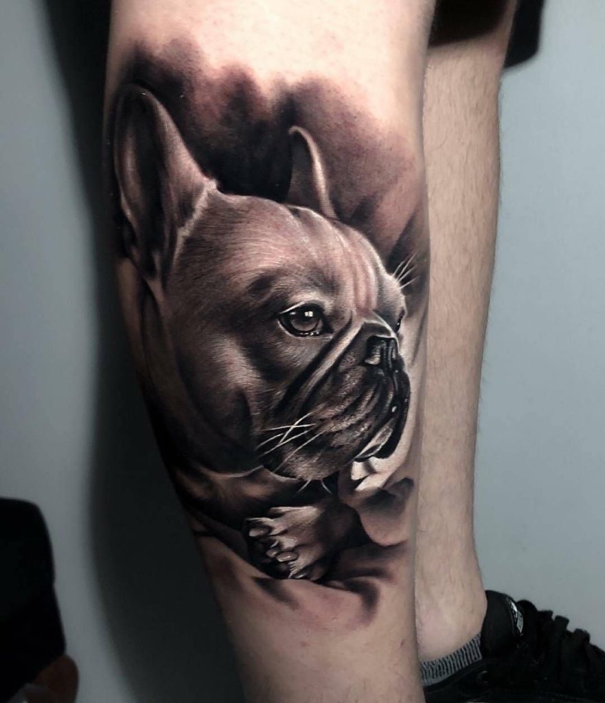 french bulldog tattoo
