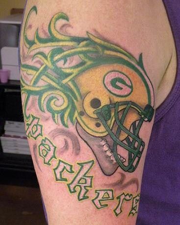 green bay packers tattoo