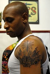 haitian flag tattoo